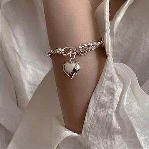 #29 NEW 925 Sterling Silver Multi Chain Bracelet